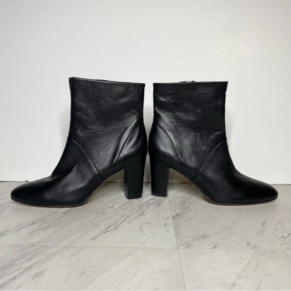 Franco Sarto Pia Black Leather Bootie 11M